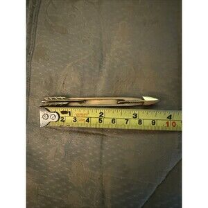 Vintage Gold Tone Tie Clip/Tie Bar Arrow Approx 3.5”